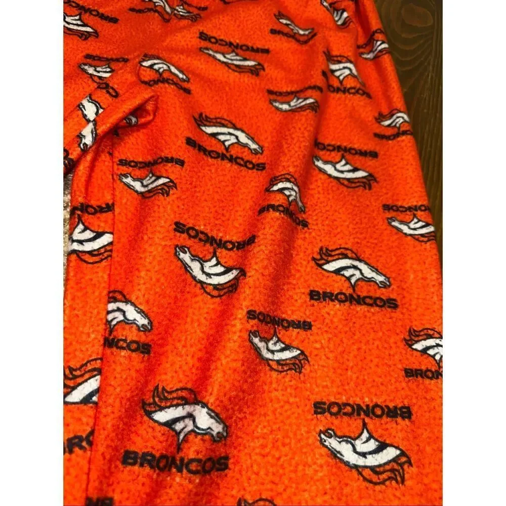 DENVER BRONCOS NFL TEAM APPAREL YOUTH PAJAMAS LOUNGE PANTS ORANGE XL 16 18